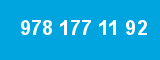 978 177 11 92 978 177 11 92
